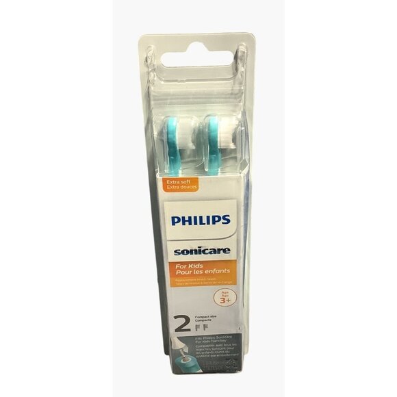 2-Pack Philips Sonicare For Kids Toothbrush HeadsHX6032/94 Extra Soft 3+ Years - Picture 3 of 4